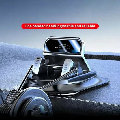 Universal Car Phone Mount Anti-Slip Silicone Dashboard Holder 360-Degree Free Rotation Head-Up Navigation Stand for Mobile Phone
